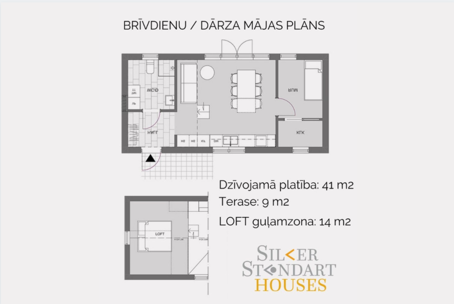 Brīvdienu mājas plāns