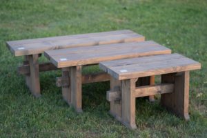 GARDEN WOODEN BENCHES
